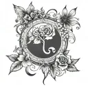 adhd and self harm tattoo design idea