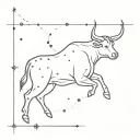 constellation taurus tattoo design idea