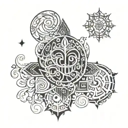 Sanskrit tattoo design idea
