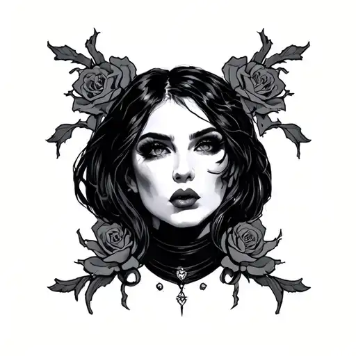 slut tattoo design idea