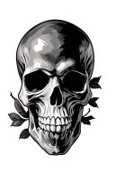 Skull tattoo design idea