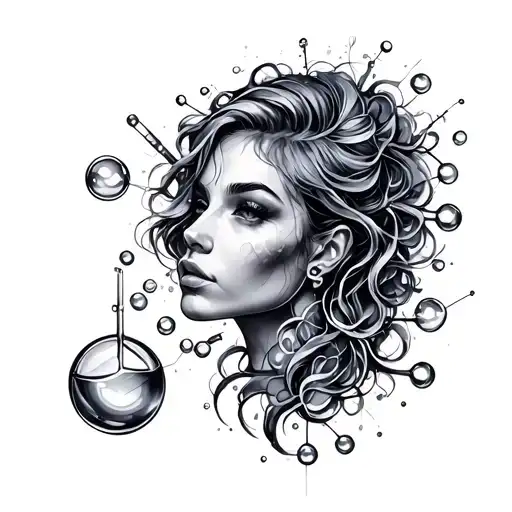 chemistry poly tattoo design idea