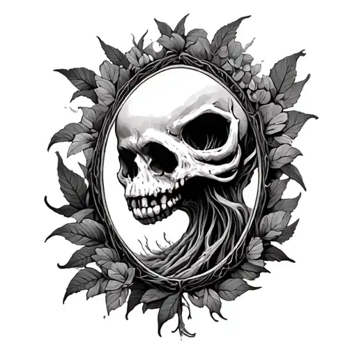 Poison tree tattoo design idea