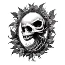 Poison tree tattoo design idea