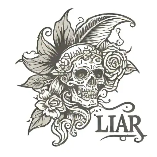Liar tattoo design idea