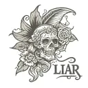 Liar tattoo design idea