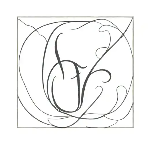 heart with initial inside tattoo design idea
