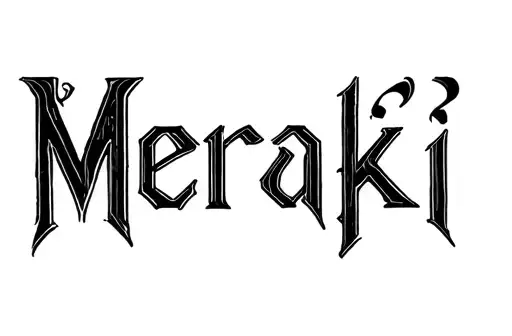 "Meraki" tattoo design idea