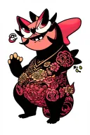 zenitsu + patrick star tattoo design idea