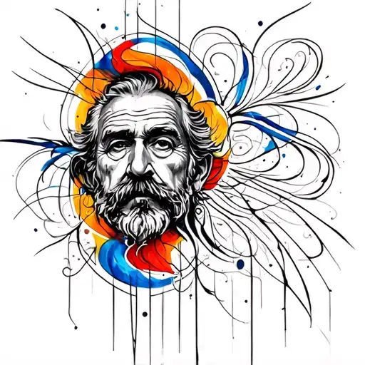 tribute tattoo uncle with T tattoo design idea