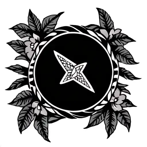 puerto Rico's taino tribal sleeve tattoo design idea