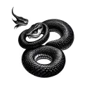 Collarbone Snake tattoo design idea