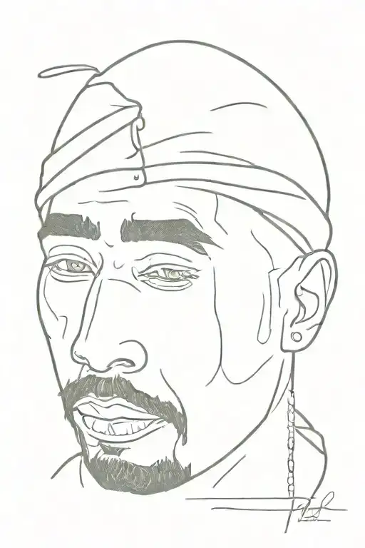 tupac tattoo design idea