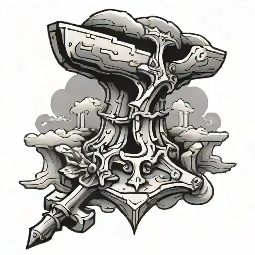 anvil tattoo design idea