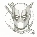 deadpool tattoo design idea