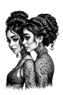 niece and aunt tattoo tattoo design idea