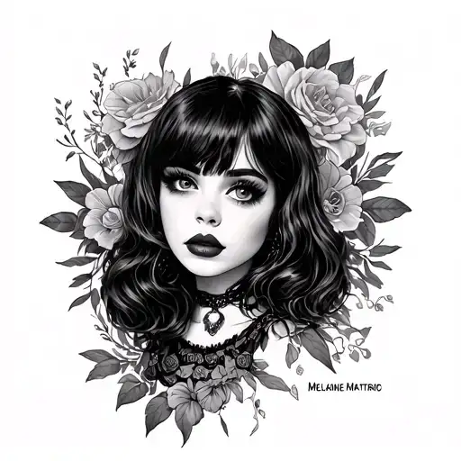Melanie Martinez lyrics incorporated tattoo design idea
