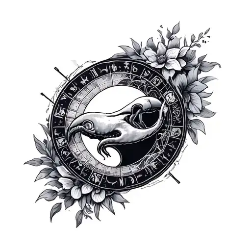 Cancer Horoscope tattoo design idea