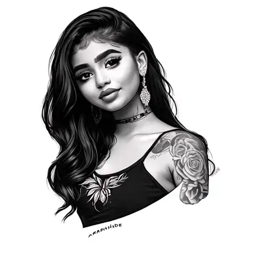 Ariana Grande tattoo design idea