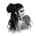 Ariana Grande tattoo design idea