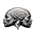 Overthinking Head tattoo design idea