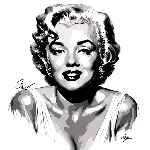 Marilyn Monroe tattoo design idea