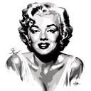 Marilyn Monroe tattoo design idea