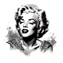 Marilyn Monroe tattoo design idea