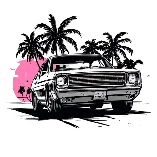 GTA vice city tattoo design idea