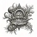 Environmental tattoo design idea