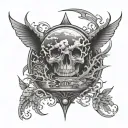 Environmental tattoo design idea