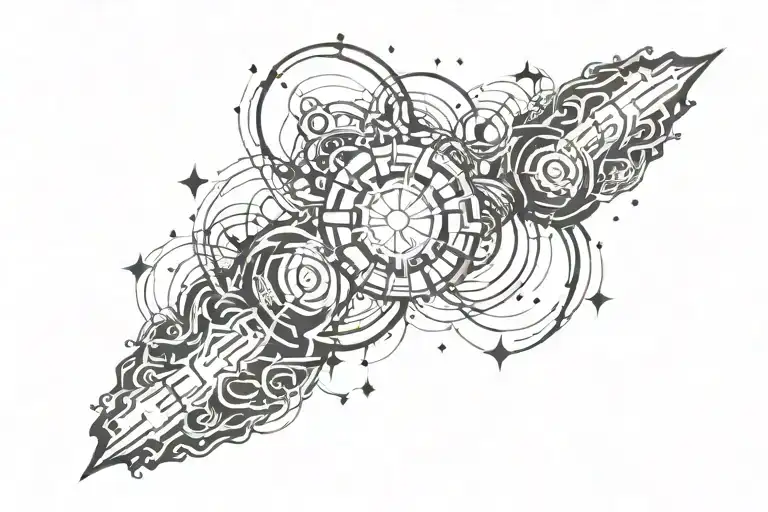 looking for a forearm tattoo design that represents the concept of ultimate reality specifically for man  tattoo design idea