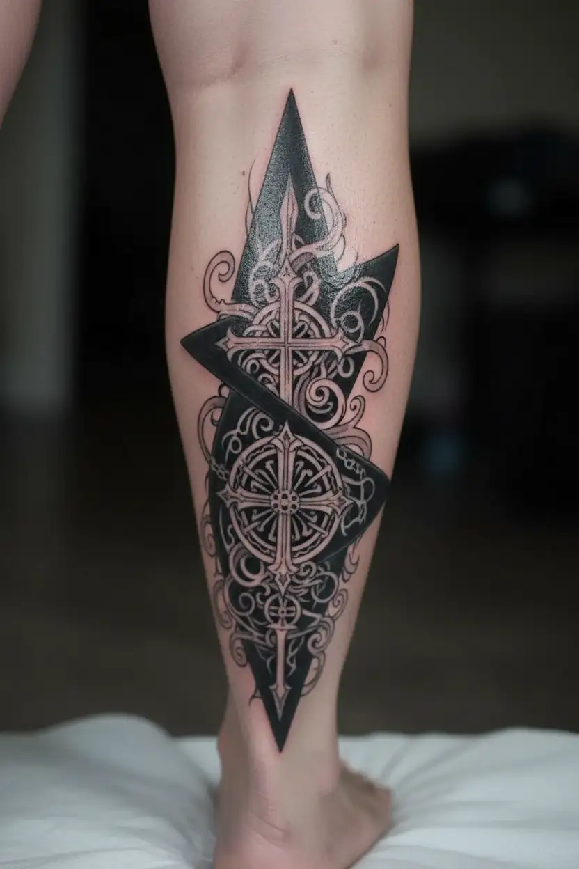 chi-rho tattoo design idea