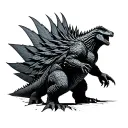 godzilla tattoo design idea