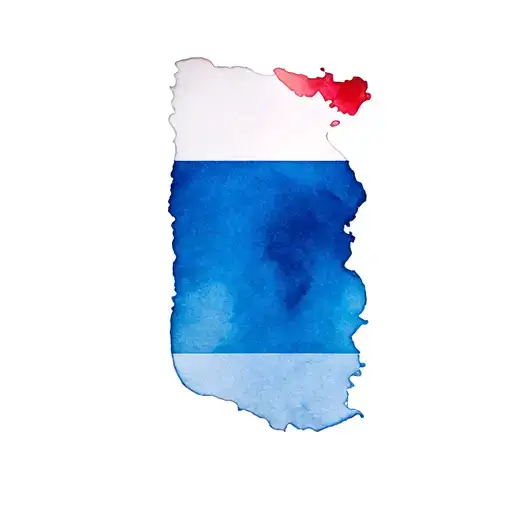 Panama flag morphing tattoo design idea