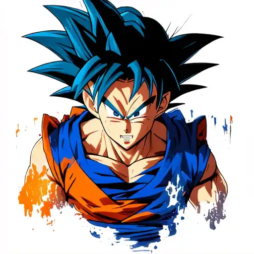 goku ultra instinct tattoo design idea