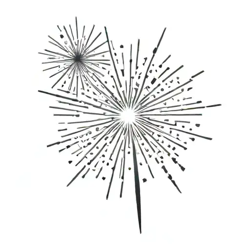 Lost of my mom firework tattoo design idea