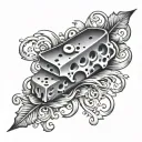 Skin Cheese tattoo design idea