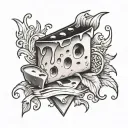 Skin Cheese tattoo design idea