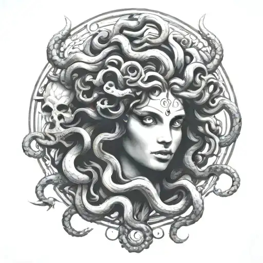 medusa tattoo design idea