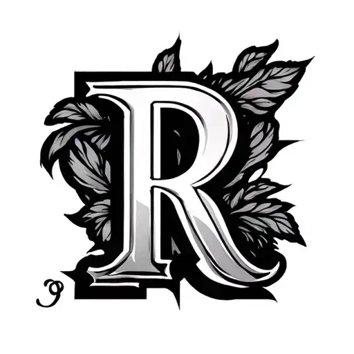 Double R tattoo design idea
