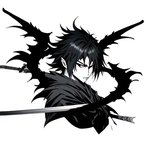 demon slayer anime gojo satoru tattoo design idea