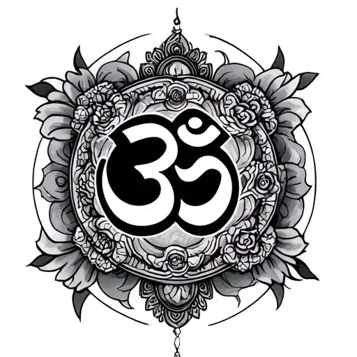 Om Mani Padme Hum tattoo design idea