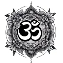 Om Mani Padme Hum tattoo design idea