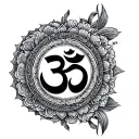 Om Mani Padme Hum tattoo design idea