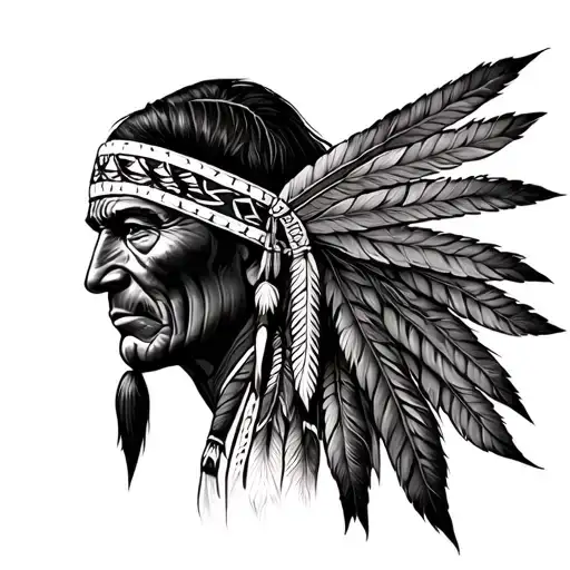 Blackfoot Indian tattoo design idea