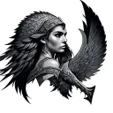 valkyrie tattoo design idea