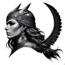 valkyrie tattoo design idea