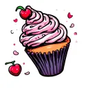 Cupcake tattoo design idea