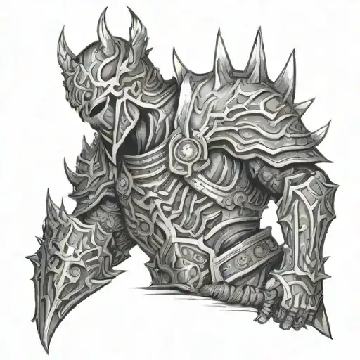 lich king tattoo design idea